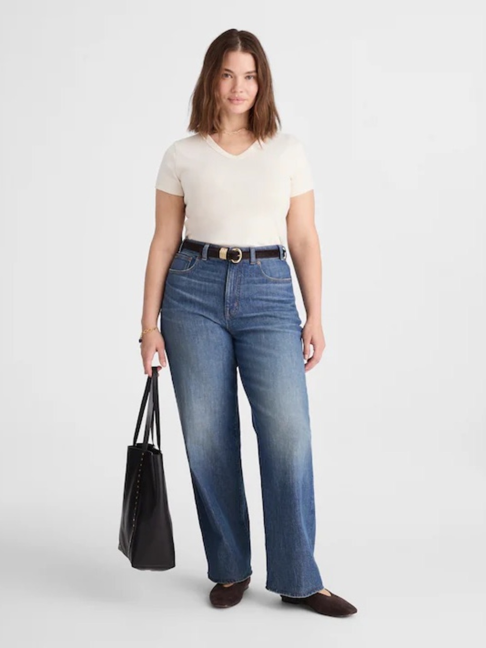 Madewell The Perfect Vintage Wide-Leg Jean in Harvey Wash Sz 16W